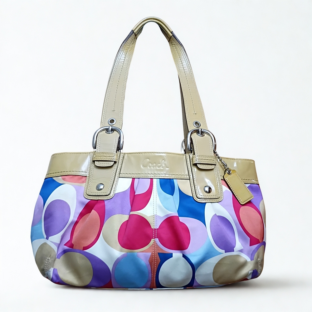 Coach Multicolor Signature Tote Bag